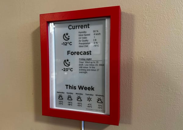 ePaper Weather Frame